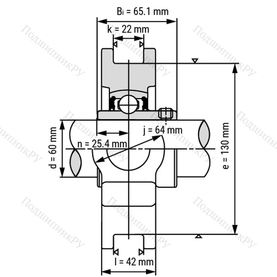 Подшипниковый узел UCT 214 - Вал: 70 мм