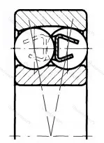 Подшипник  1307 (1307) размер 35x80x21