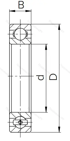 Шариковый однорядный подшипник 313 (6313) в Подольске
