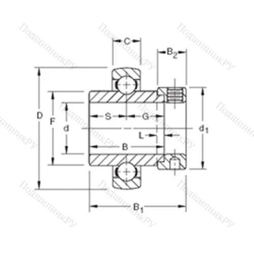 Подшипник шариковый радиальный SM 1101KB от производителя  TIMKEN Подшипник шариковый радиальный SM 1101KB от производителя  TIMKEN