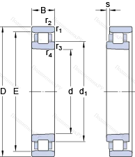 Подшипник N 1012 KTN/HC 5SP