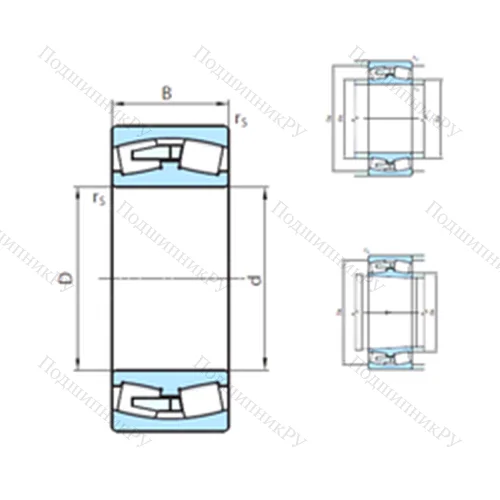 Подшипник роликовый радиальный самоцентрирующийся 23952CCW 33MB от производителя  PSL