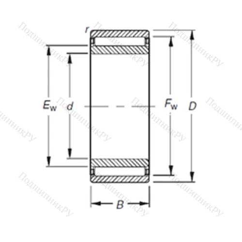 Подшипник игольчатый радиальный NAO 50X 78X 40 от производителя  TIMKEN Подшипник игольчатый радиальный NAO 50X 78X 40 от производителя  TIMKEN
