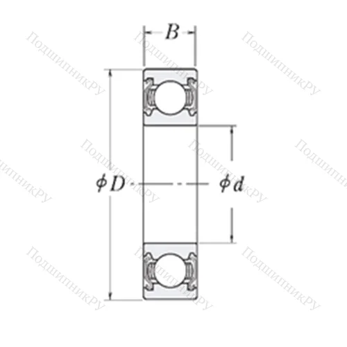 Подшипник шариковый радиальный MJ 1.1/8-2Z от производителя  RHP