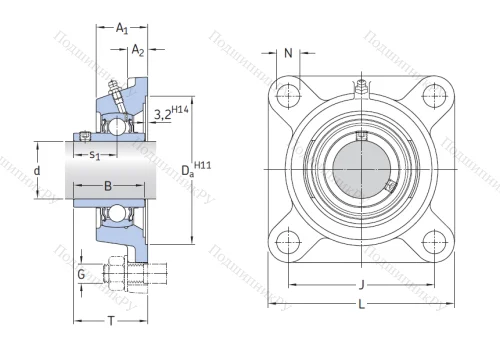 Подшипниковый узел FYJ 75 TF в Подольске