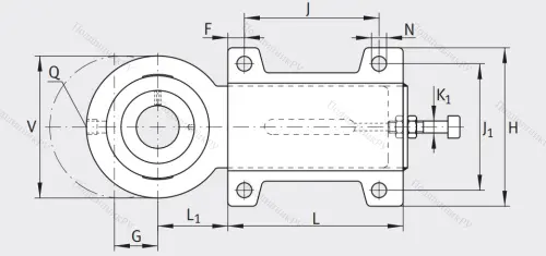 Подшипниковый узел с корпусом-натяжителем PHUSE 25-XL в Подольске