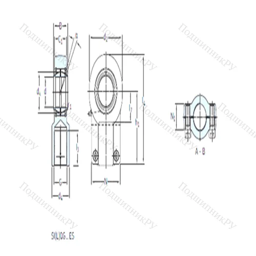 Подшипник скольжения сферический SIQG 200 ES от производителя  SKF Подшипник скольжения сферический SIQG 200 ES от производителя  SKF