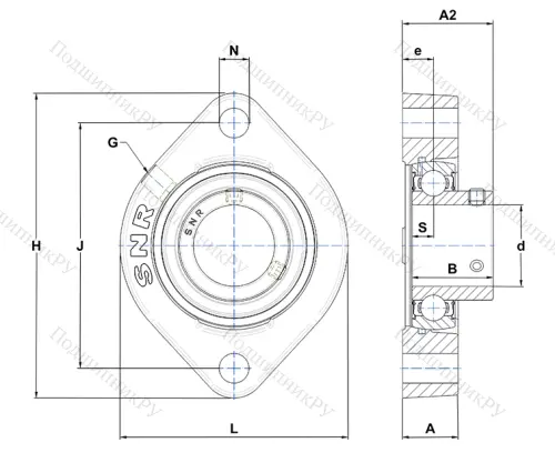Подшипниковый узел ESFD 205 CN в Подольске