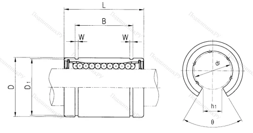 Подшипник LME 30 UU OP в Подольске