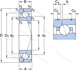 Подшипник 7006 CE/HCP 4AL 1