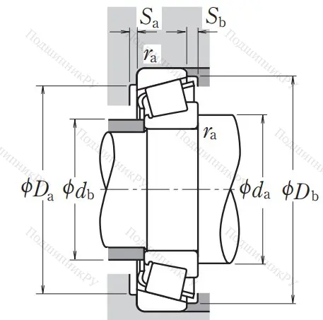 Конический роликовый подшипник HR 32909 J от производителя  NSK Конический роликовый подшипник HR 32909 J от производителя  NSK
