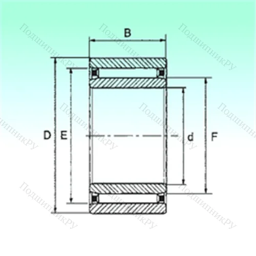 Подшипник игольчатый радиальный NAO 15x28x13