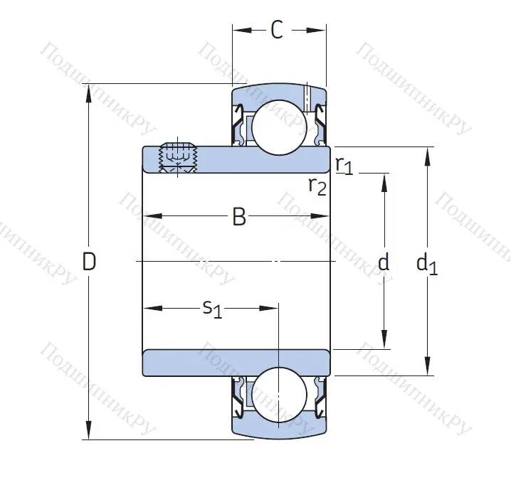 Корпусный подшипник