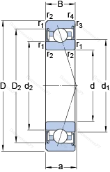 Подшипник S 7008 CE/P 4BVG 275