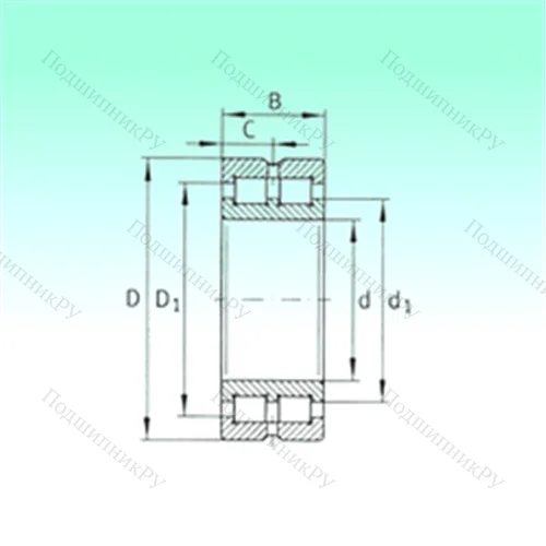 Подшипник роликовый радиальный SL 014976 от производителя  NBS