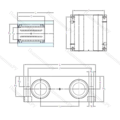 Подшипник шариковый линейный LQCR 8-2LS от производителя  SKF