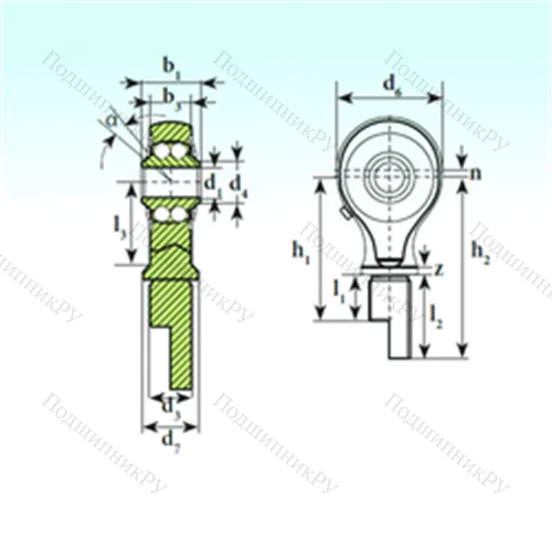 Подшипник шариковый радиальный самоцентрирующийся TSM 12-01 BB-E