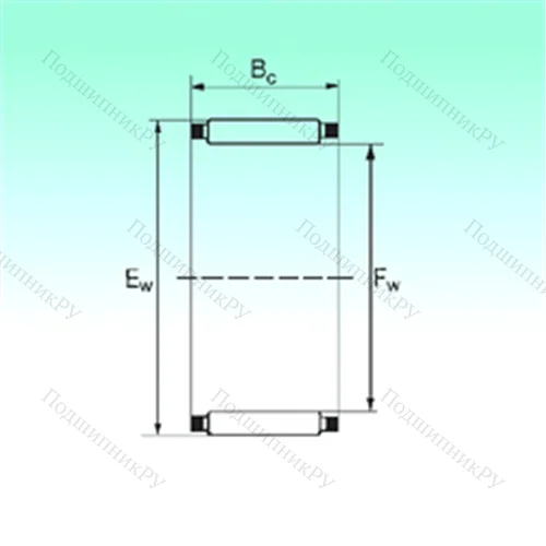 Подшипник игольчатый радиальный K 45x53x22 от производителя  NBS