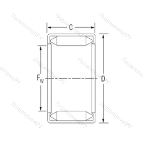 Подшипник игольчатый радиальный 15BM 2110