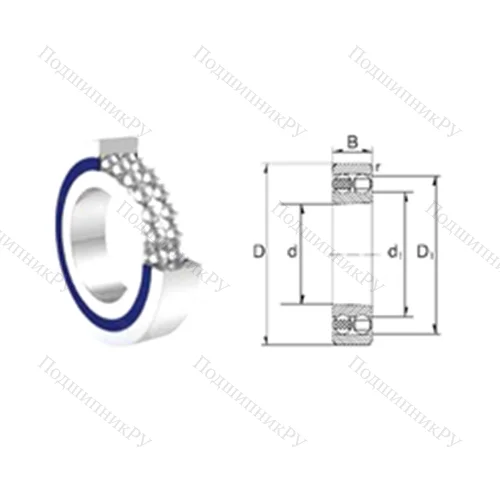 Подшипник шариковый радиальный самоцентрирующийся 1203-2RS