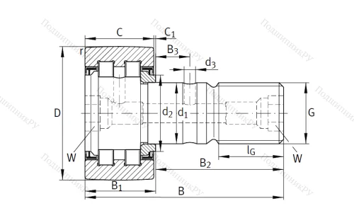 Подшипник PWKR 62 2RS от производителя  INA