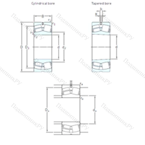 Подшипник роликовый радиальный самоцентрирующийся 22328CCK/W 33 от производителя  SKF