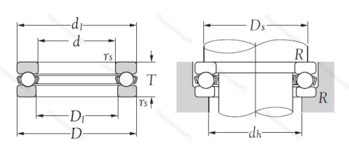 Упорный шариковый подшипник 51110 от производителя  KSM Упорный шариковый подшипник 51110 от производителя  KSM