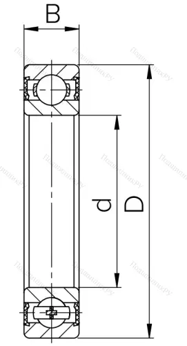 Шариковый однорядный подшипник 76-180306 (6306 2RSC 3V 2) в Подольске