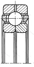 Подшипник  QJ 309 (176309) размер 45x100x25