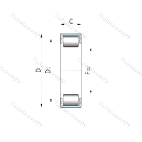 Подшипник роликовый радиальный F-230274 от производителя  INA