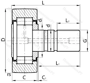 Модификация подшипника ор90х35 размер 30x90x35