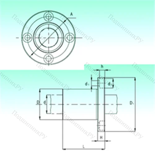 Подшипник шариковый линейный KBF 50-PP от производителя  NBS