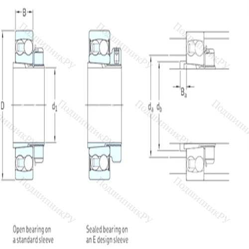 Подшипник шариковый радиальный самоцентрирующийся 2320K+H 2320 от производителя  SKF