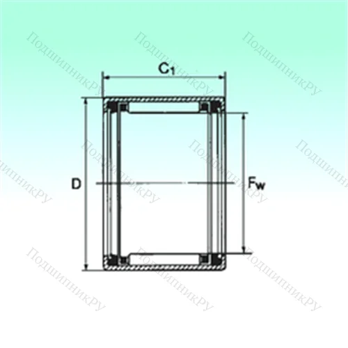 Подшипник игольчатый радиальный HK 2516 2RS