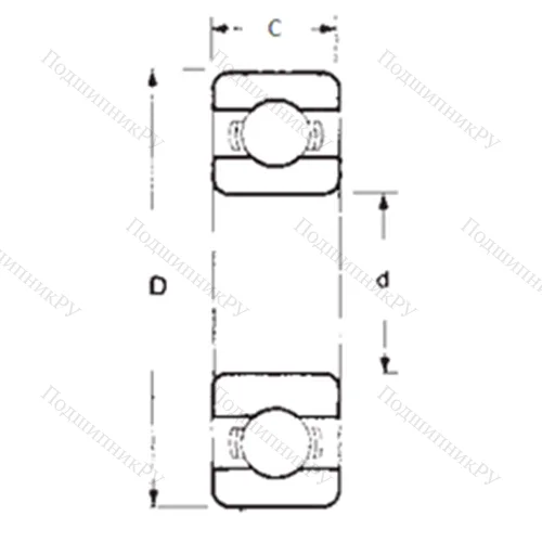 Подшипник шариковый радиальный