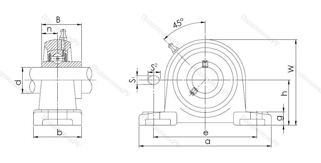 Подшипниковый узел UCP 210 (480210) в Подольске