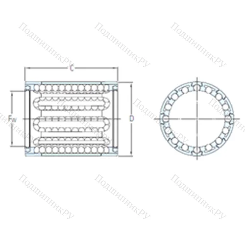 Подшипник шариковый линейный LBBR 30-2LS от производителя  SKF