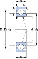 Подшипник 71940 ACD/HCP 4A в Подольске
