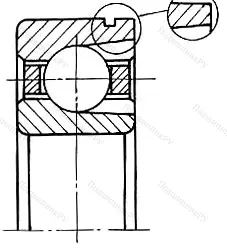 Модификация подшипника 75-170317ЕШ3 размер 85x180x41