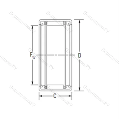 Подшипник игольчатый радиальный JTT-1214