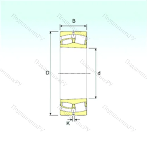 Подшипник роликовый радиальный самоцентрирующийся 23180 K от производителя  ISB