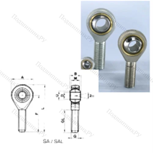 Подшипник скольжения сферический SAL 06T/K от производителя  CRAFT