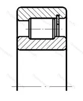 Подшипник  3612122 размер 110x170x45 от производителя  ГПЗ-15 Подшипник  3612122 размер 110x170x45 от производителя  ГПЗ-15