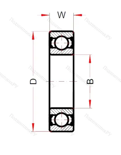 Высокотемпературный подшипник 6208 BHTS 2RS C 4 VT 200° от производителя  BECO