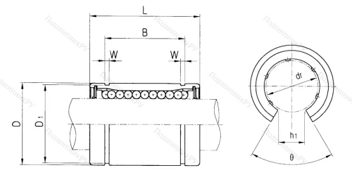 Подшипник LM 25 UU OP в Подольске