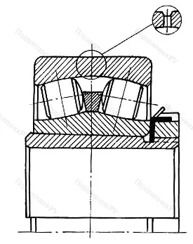 Подшипник  3353736 (23140K+H 3140) размер 180x340x112/150 от производителя  ГПЗ-11