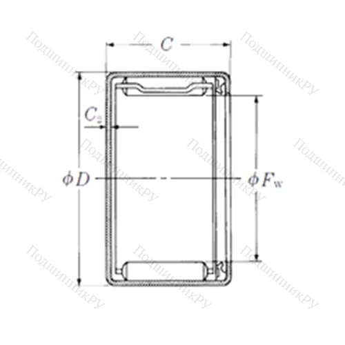 Подшипник игольчатый радиальный MFJT-2214