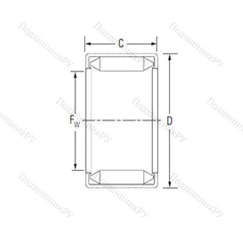 Подшипник игольчатый радиальный BT 96P