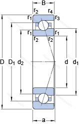 Подшипник 7019 CE/P 4A