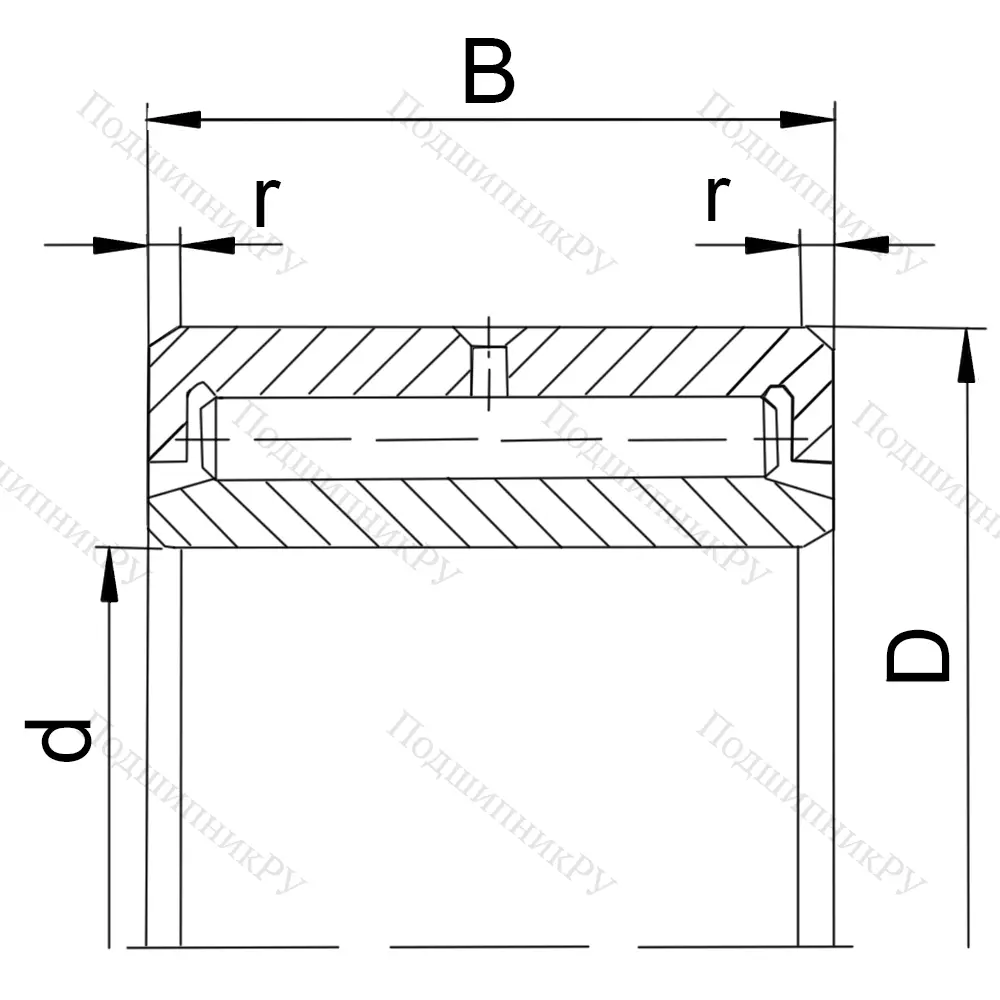 Подшипник 4074914 (ГПЗ)